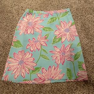 Lilly Pulitzer silk skirt